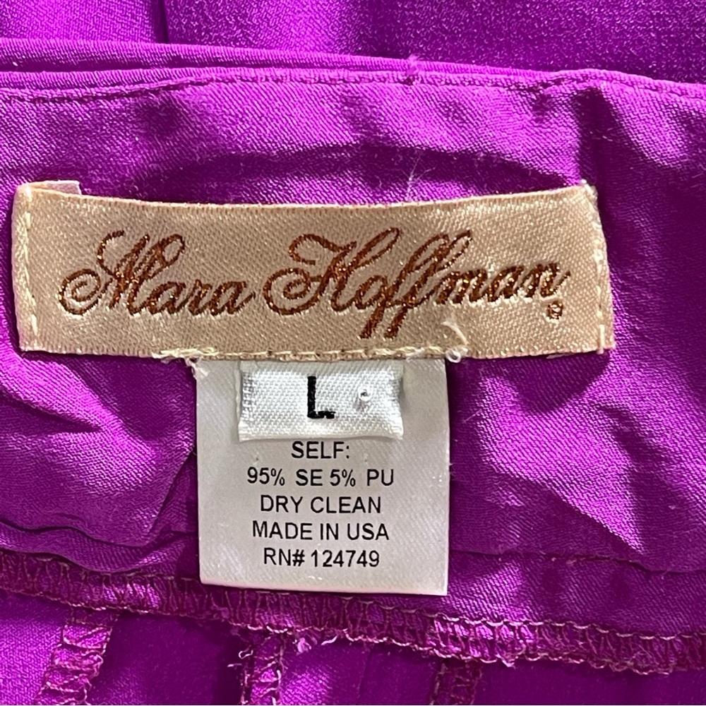 Mara Hoffman pink drapead silk shorts - Picture 9 of 11